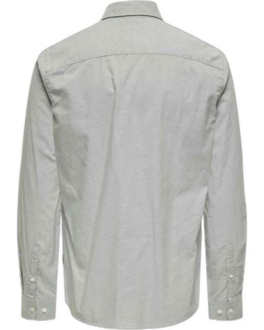 ONLY CAMISA DE MANGA LARGA PARA HOMBRE ONLY SONS GRIS