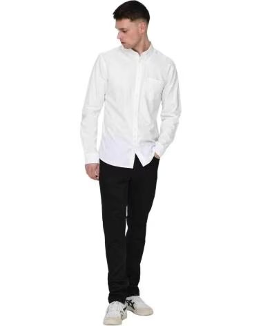 ONLY CAMISA DE MANGA LARGA ONLY SONS PARA HOMBRE BLANCO