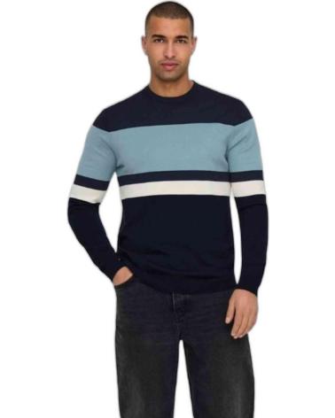 ONLY SUDADERA SONS EN PARA HOMBRE AZUL