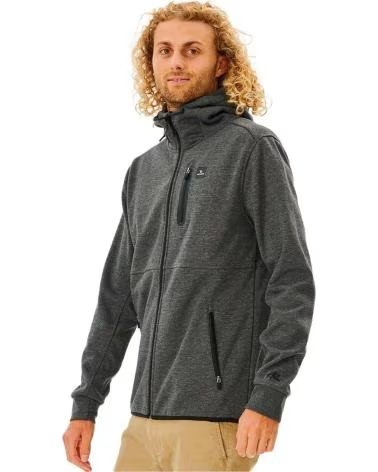 RIP CURL CHAQUETA CON CAPUCHA RIP CURL PARA HOMBRE GRIS GRIS