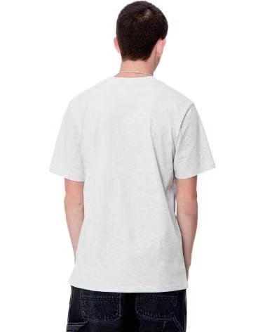 CARHARTT WIP CARHARTT WIP HERREN T-SHIRT MIT KURZEM ARM UND LOGO GRIS