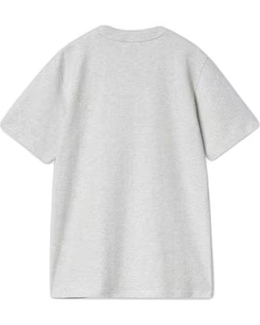 CARHARTT WIP CARHARTT WIP HERREN T-SHIRT MIT KURZEM ARM UND LOGO GRIS