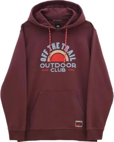 VANS OFF THE WALL MOLETOM COM CAPUZ VANS OFF THE TRAIL OUTDOOR CLUB MASCULINO ROJO