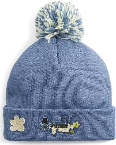 PUMA PUMA POM POM BEANIE FOR KIDS BLUE AZUL