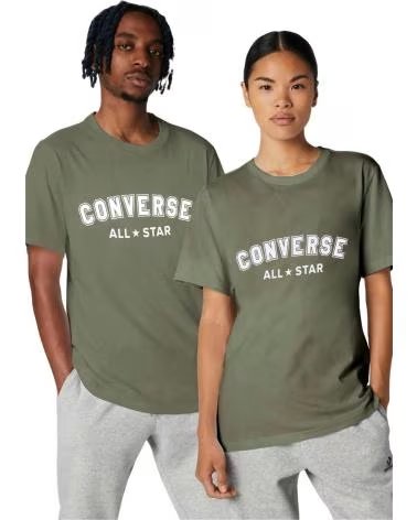 CONVERSE CONVERSE SHORT SLEEVE "ALL STAR" T-SHIRT UNISEX GREEN VERDE