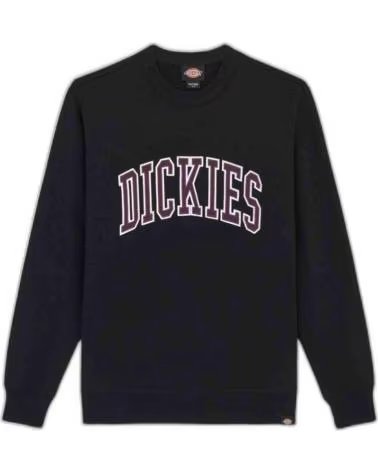 DICKIES FELPA DICKIES NERA DA UOMO CON LOGO UNIVERSITARIO NEGRO