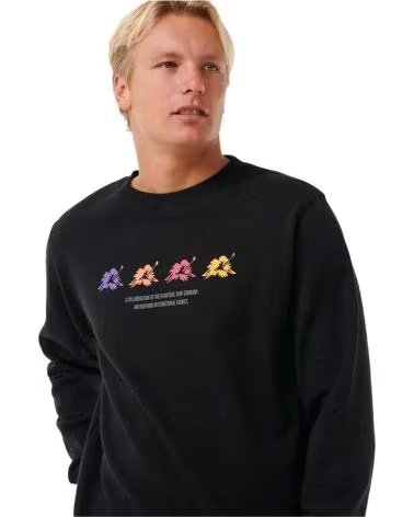 RIP CURL MOLETOM RIP CURL PRETO MASCULINO NEGRO
