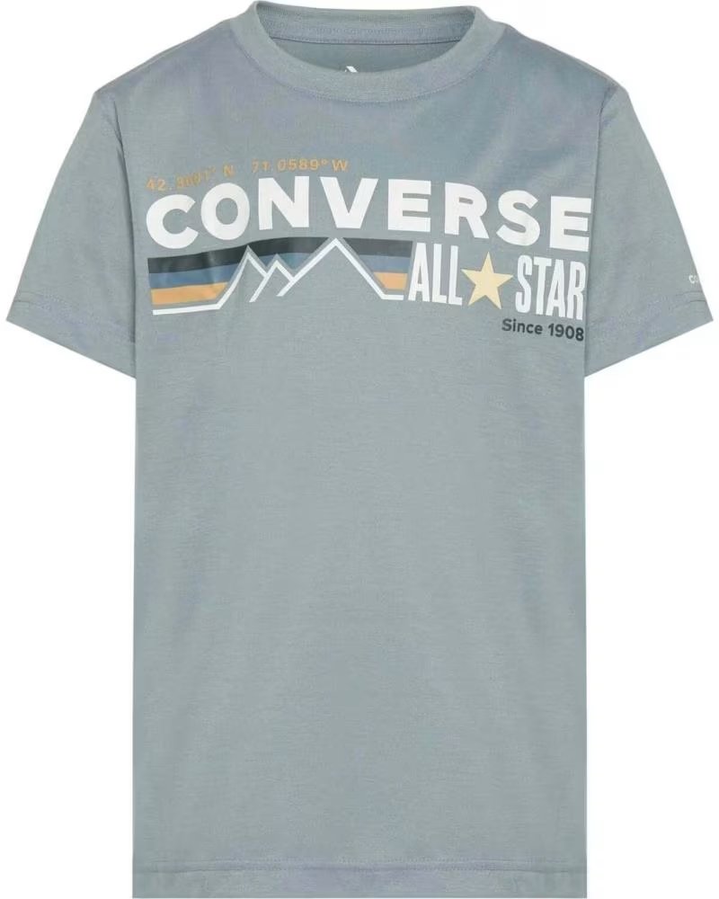 CONVERSE CONVERSE ALL STAR T-SHIRT FOR KIDS AZUL