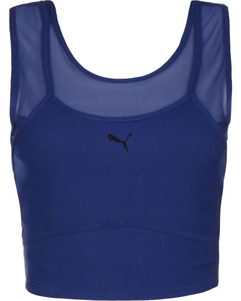 PUMA TOP DEPORTIVO PUMA DE MALLA PARA MUJER AZUL