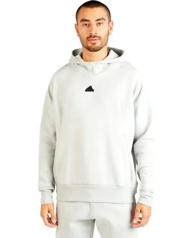 ADIDAS SUDADERA CON CAPUCHA ADIDAS ESSENTIALS PARA HOMBRE GRIS