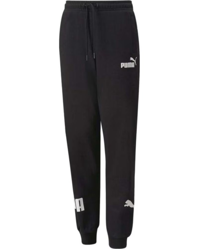 PUMA PANTALON LARGO EN PARA NINOS NEGRO