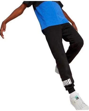 PUMA PANTALON LARGO EN PARA NINOS NEGRO