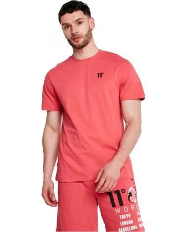 11 DEGREES CAMISETA DE MANGA CURTA MASCULINA 11 DEGREES ROSA
