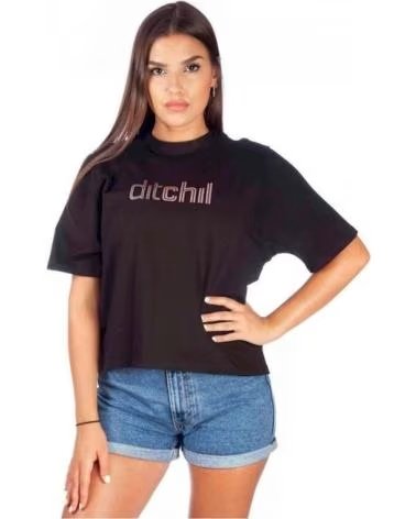 DITCHIL CAMISETA DE MANGA CURTA DITCHIL FEMININA NEGRO