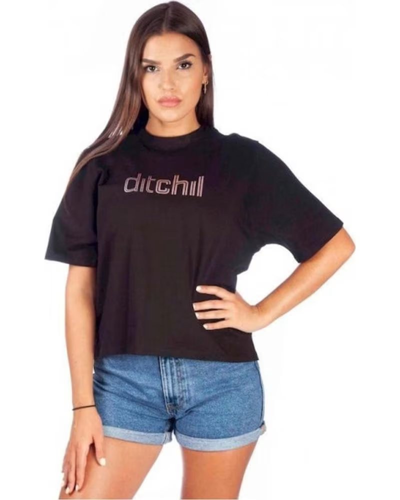 DITCHIL CAMISETA DE MANGA CURTA DITCHIL FEMININA NEGRO