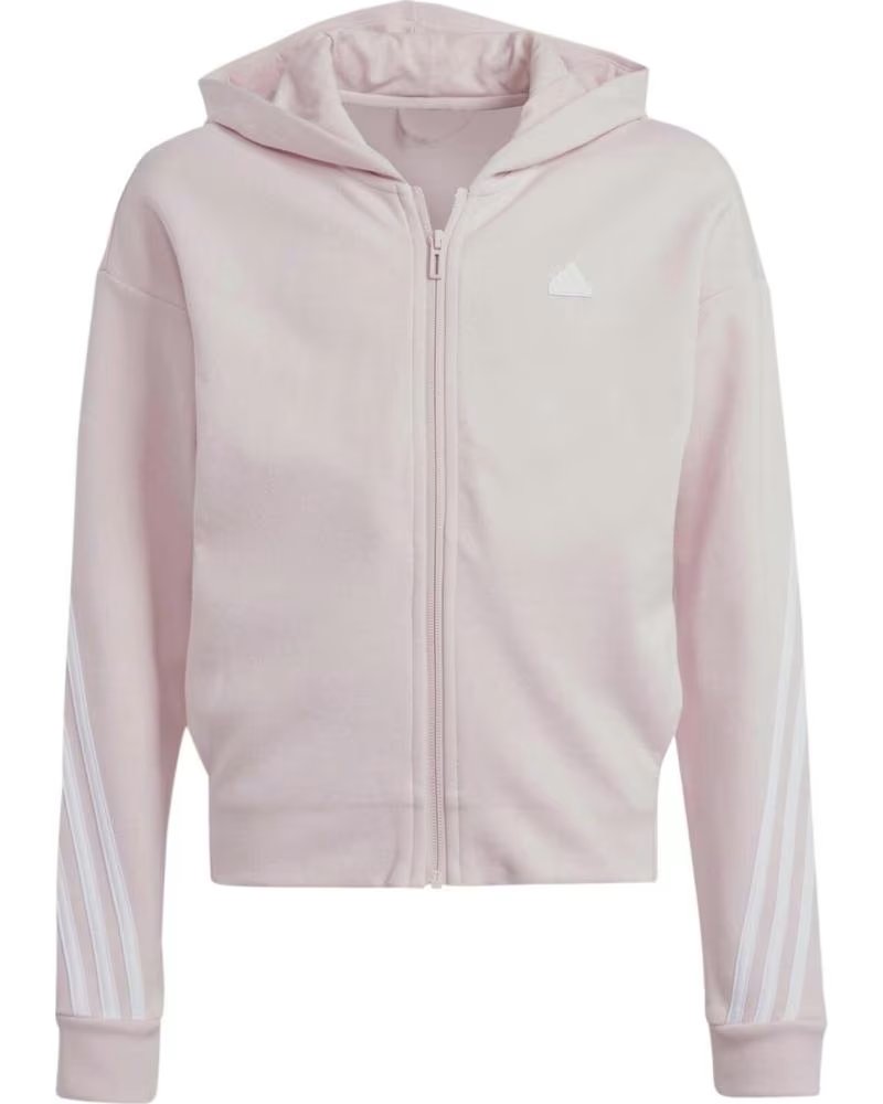 ADIDAS ADIDAS ESSENTIALS 3-STRIPES FULL ZIP HOODIE FOR GIRLS ROSA