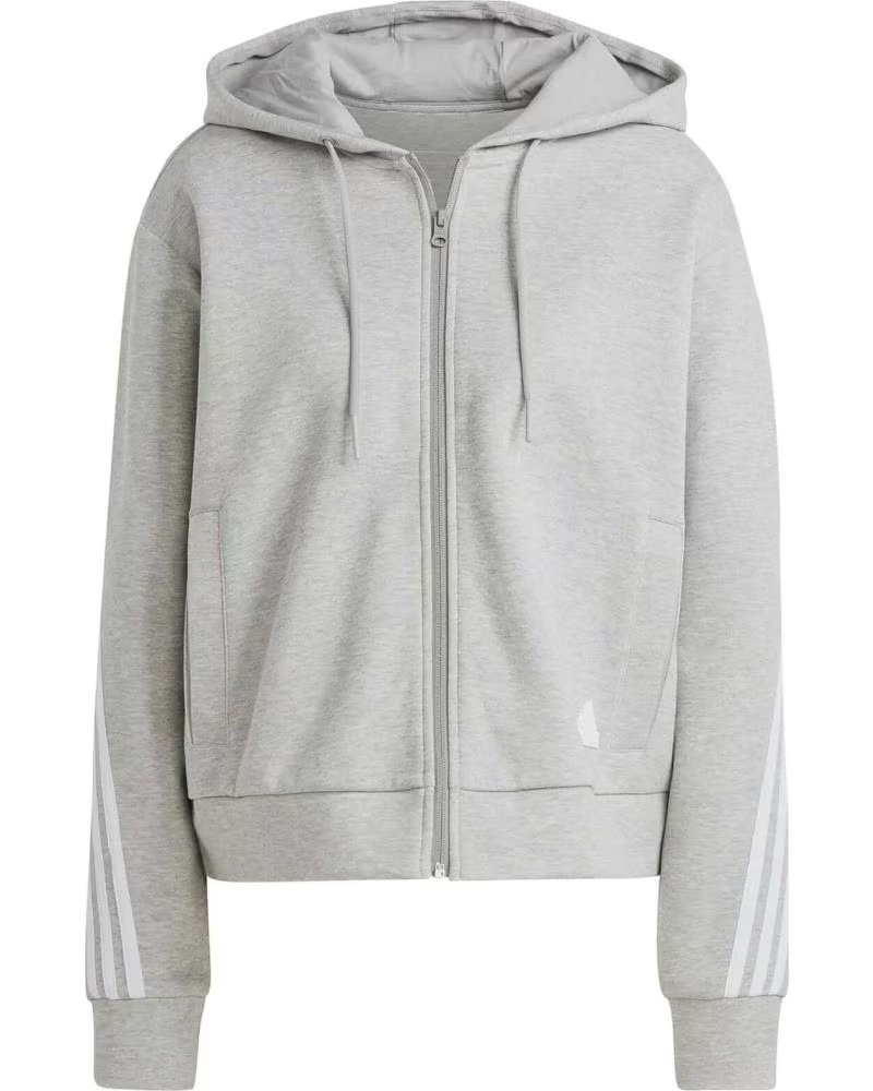 ADIDAS FELPA CON CAPPUCCIO ADIDAS 3 STRIPES DA DONNA GRIS