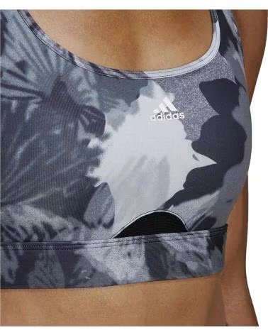 ADIDAS SUJETADOR DEPORTIVO ADIDAS "FLORAL" PARA MUJER GRIS