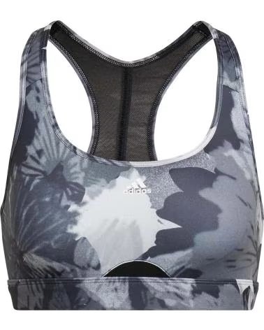 ADIDAS SUJETADOR DEPORTIVO ADIDAS "FLORAL" PARA MUJER GRIS