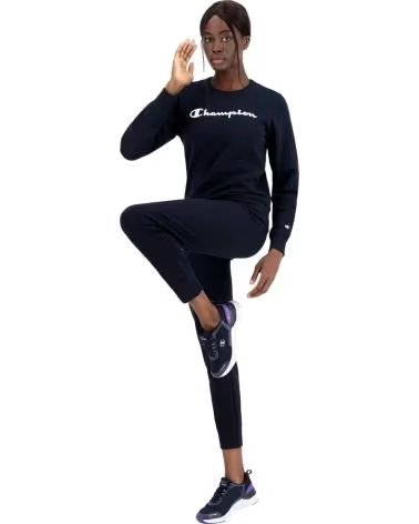 CHAMPION PANTALONE SPORTIVO LUNGO CHAMPION DA DONNA NERO NEGRO