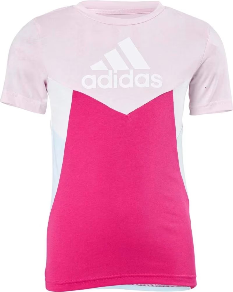ADIDAS T-SHIRT ESSENTIALS COLORBLOCK HN8550 ROSA