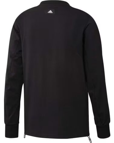 ADIDAS FELPA ADIDAS GRANDE LOGO UOMO NEGRO