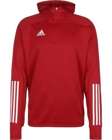 ADIDAS FELPA ADIDAS TIRO DA UOMO CON ZIP 1/4 ROSSA ROJO