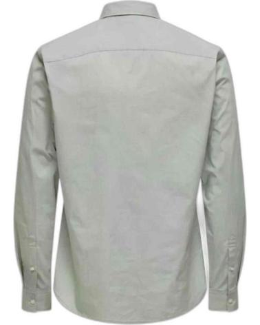 ONLY CAMISA DE MANGA LARGA PARA HOMBRE ONLY SONS GRIS