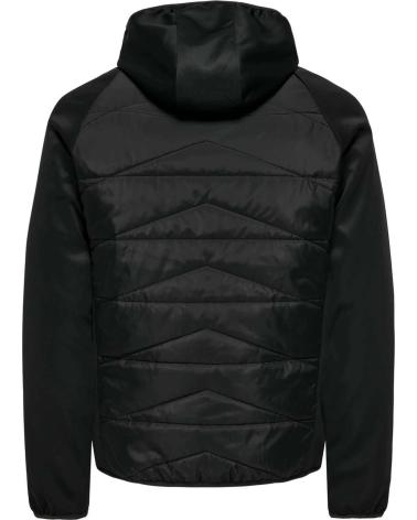 ONLY CHAQUETA ACOLCHADA CON CAPUCHA ONLY SONS PARA HOMBRE NEGRO