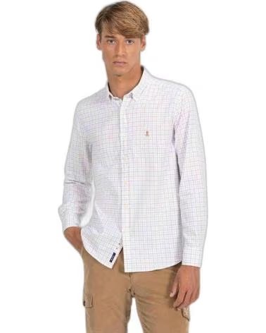 EL PULPO CAMICIA ELEGANTE A QUADRI DA UOMO EL PULPO BLANCO