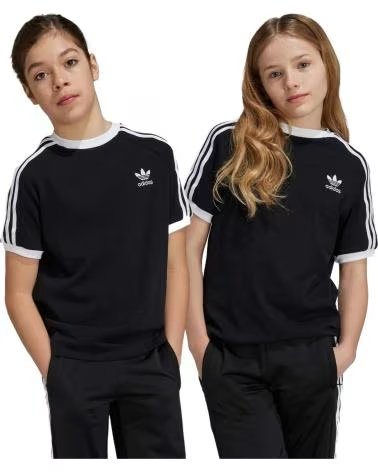 ADIDAS ADIDAS ORIGINALS ADICOLOR CLASSICS 3-STRIPES T-SHIRT BLACK BLACK-WHITE