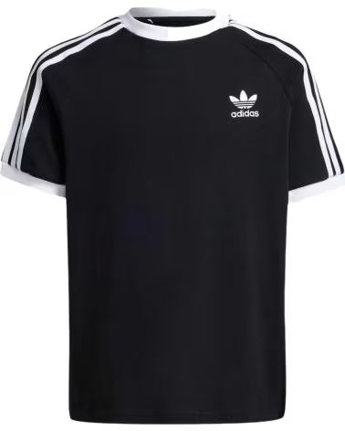 ADIDAS ADIDAS ORIGINALS ADICOLOR CLASSICS 3-STRIPES T-SHIRT BLACK BLACK-WHITE