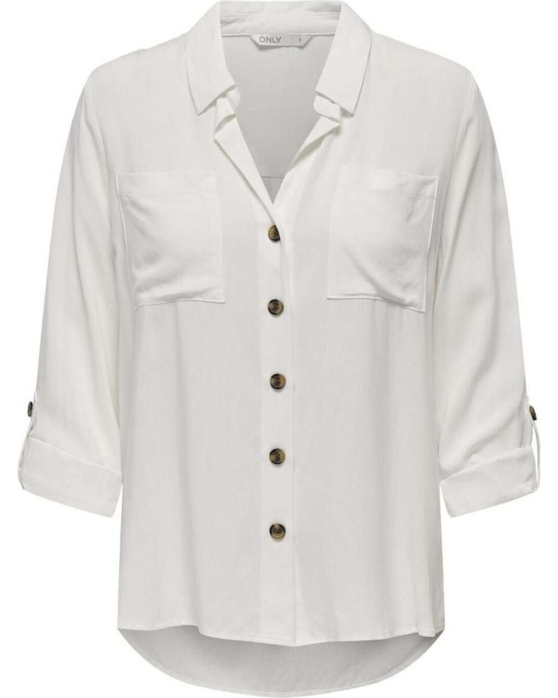 ONLY CAMISA EN PARA MUJER BLANCO
