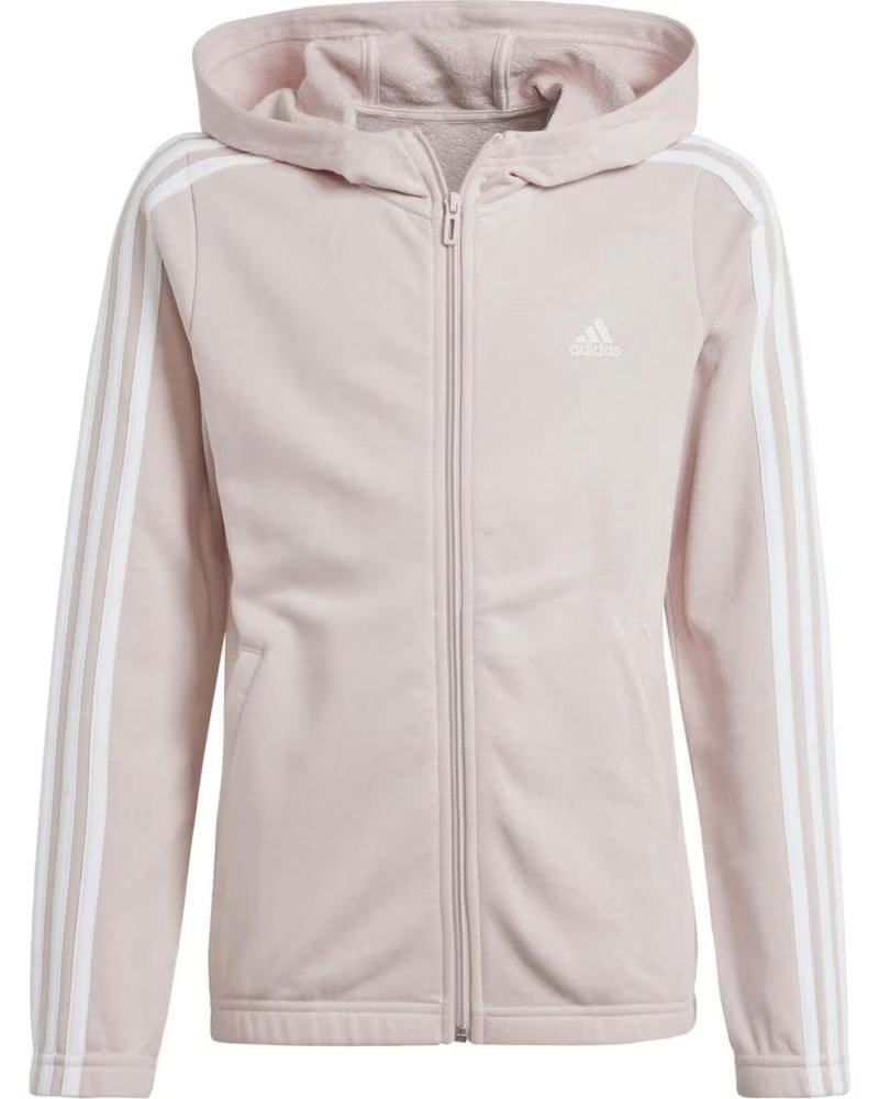 ADIDAS SUDADERA G ESSENTIALS 3 STRIPES FZ HD CREMALLERA IZ3464 ROSA
