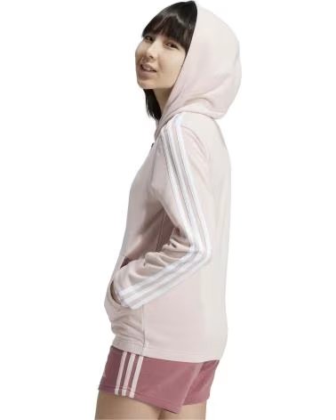 ADIDAS SUDADERA G ESSENTIALS 3 STRIPES FZ HD CREMALLERA IZ3464 ROSA