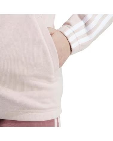 ADIDAS SUDADERA G ESSENTIALS 3 STRIPES FZ HD CREMALLERA IZ3464 ROSA