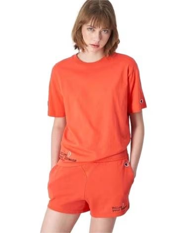 CHAMPION CAMISETA DE MANGA CORTA EN PARA MUJER NARANJA