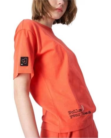 CHAMPION CAMISETA DE MANGA CORTA EN PARA MUJER NARANJA