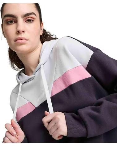 PUMA MOLETOM COM CAPUZ PUMA COLORBLOCK FEMININO MULTICOLOR