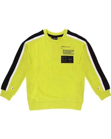CHAMPION SUDADERA CHAMPION DE NI	ILDE{A}±O AMARILLO CON RAYAS LATERALES AMARILLO