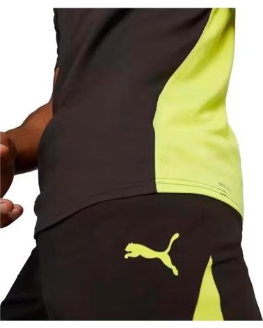 PUMA CAMISETA PUMA DE MANGA CORTA CON PANELES DE CONTRASTE NEGRO