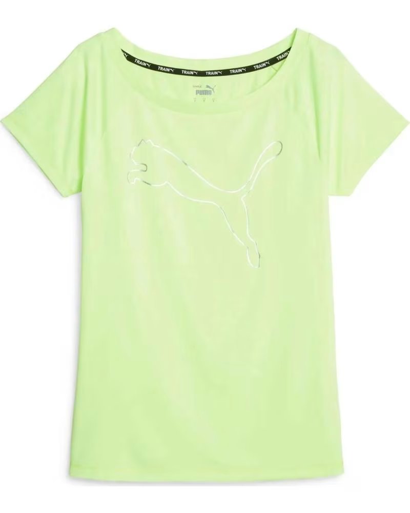 PUMA CAMISETA PUMA MANGA CORTA VERDE PARA MUJER VERDE