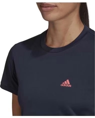 ADIDAS CAMISETA ADIDAS ESSENTIALS LOGO MANGA CORTA MUJER AZUL MARINO AZUL