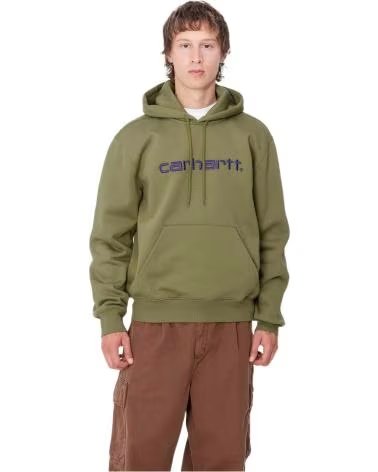 CARHARTT WIP FELPA CON CAPPUCCIO CARHARTT WIP DA UOMO VERDE