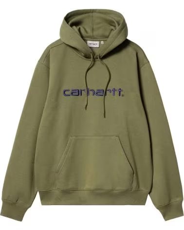 CARHARTT WIP FELPA CON CAPPUCCIO CARHARTT WIP DA UOMO VERDE