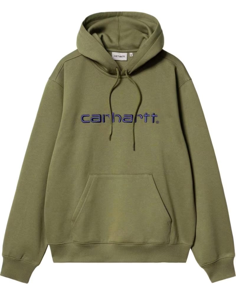 CARHARTT WIP FELPA CON CAPPUCCIO CARHARTT WIP DA UOMO VERDE
