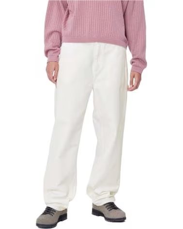 CARHARTT WIP CARHARTT WIP WEIT BEIN HOSE FÜR DAMEN WEISS BLANCO