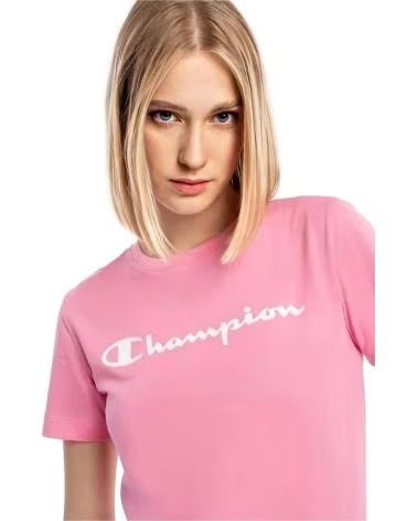 CHAMPION CAMISETA DE MANGA CORTA EN PARA MUJER ROSA