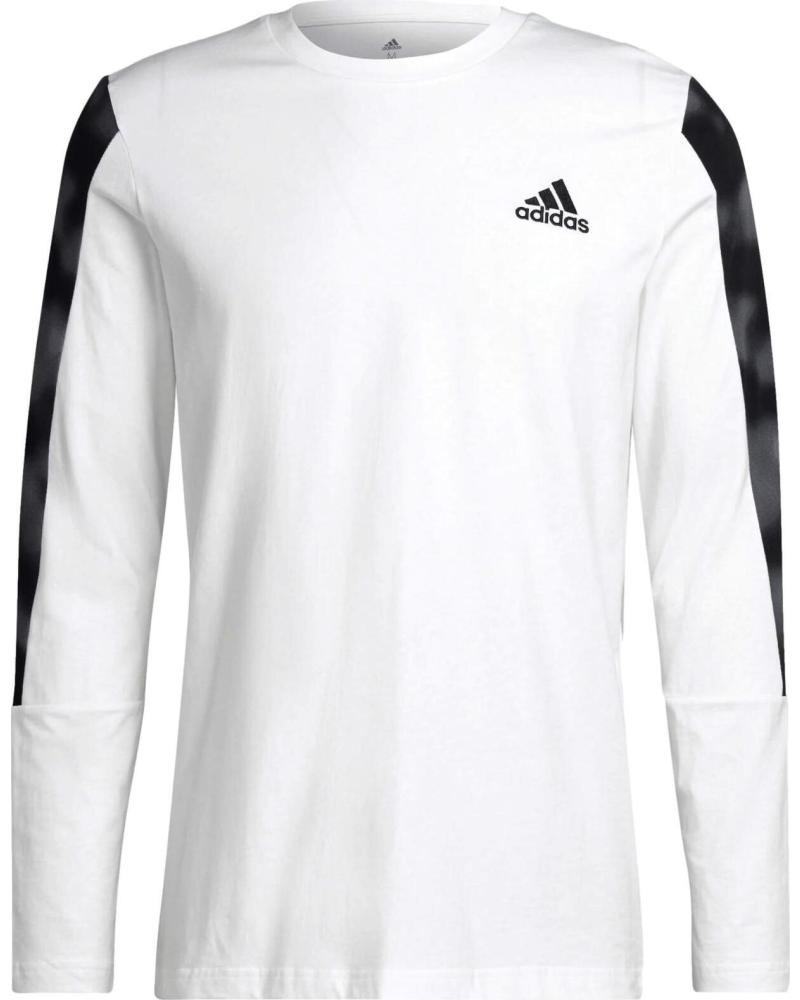 ADIDAS ADIDAS CAMISETA DE MANGA LARGA CON DETALLES EN CONTRASTE BLANCO