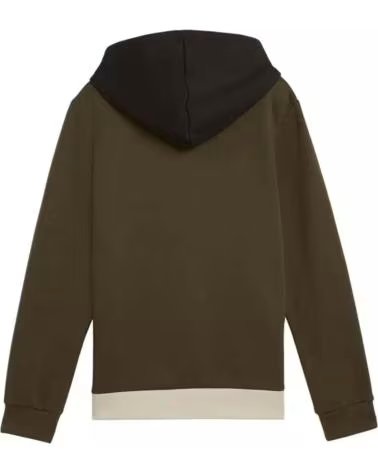 PUMA MOLETOM COM CAPUZ PUMA ESS BLOCK HOODIE FL INFANTIL VERDE VERDE